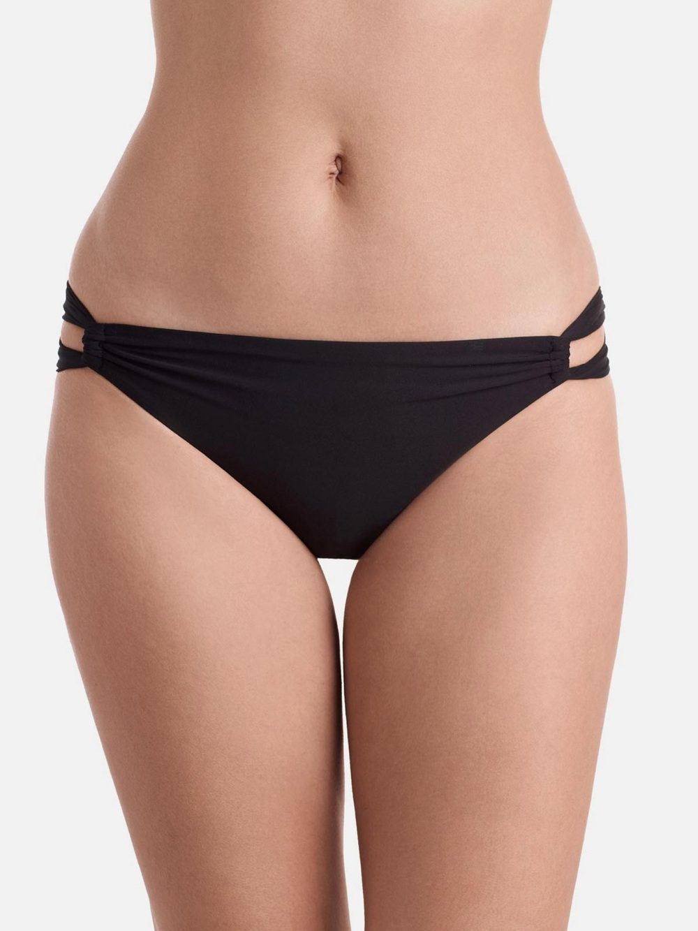 Mimi Flamingo Tatum Pant Bikini Botton Black Size 6 NWOT